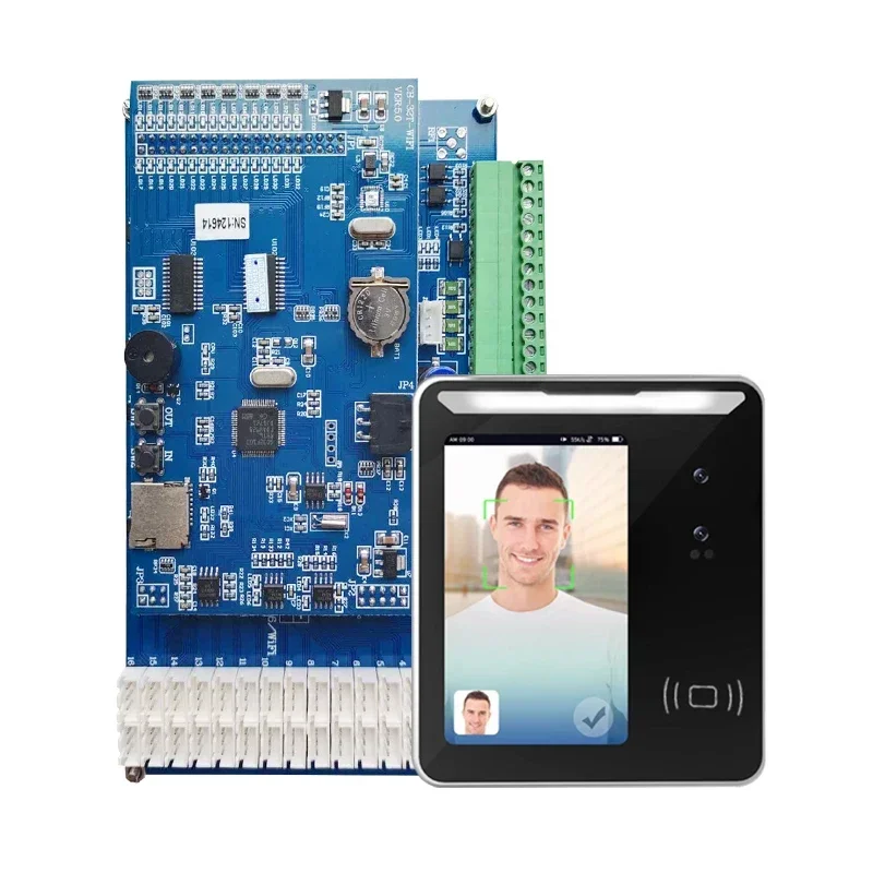 5-inch face recognition biometric reader multi-function language access control free SDK