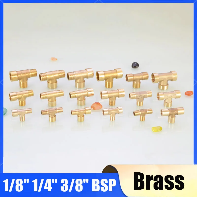 Pneumatic Brass Pipe Fitting Male-Female Thread Conversion Connect 1/8