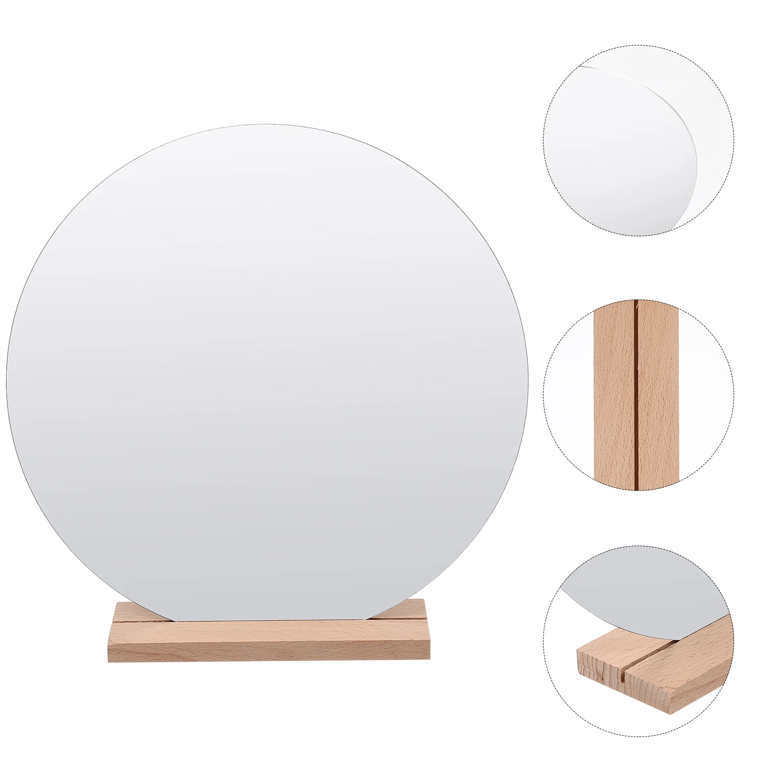 

Acrylic Makeup Mirror Desktop Office Practical Mirrors Table Dressing Dorm Room Vanity Frameless Irregular Shape Home Bedroom