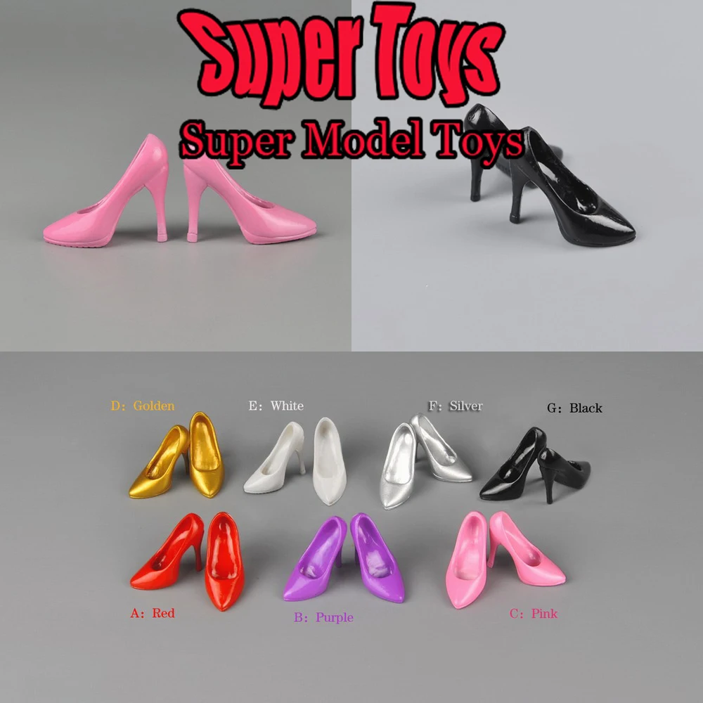 

ZYTOYS ZY15-1 1/6 Scale Women Soldier Shoes Solid Color Fashion High Heels Series Fit 12-inches Action Figure Model Doll