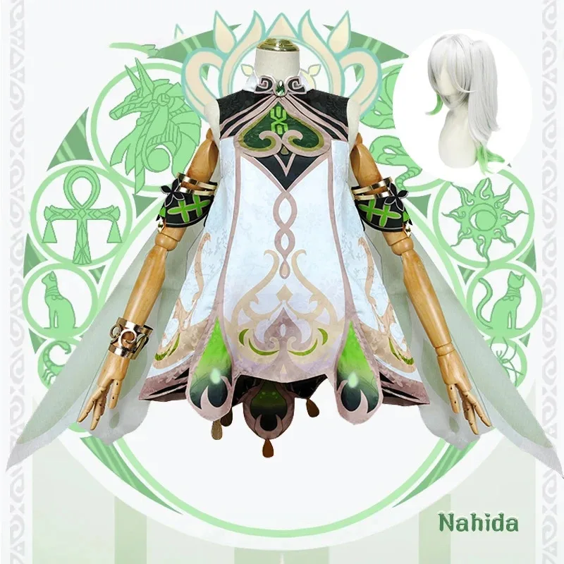 

Bear's Den Genshin Impact Nahida Cosplay Costume Adult Carnival Uniform Wig Anime Halloween Costumes Women Game Lesser New 2025
