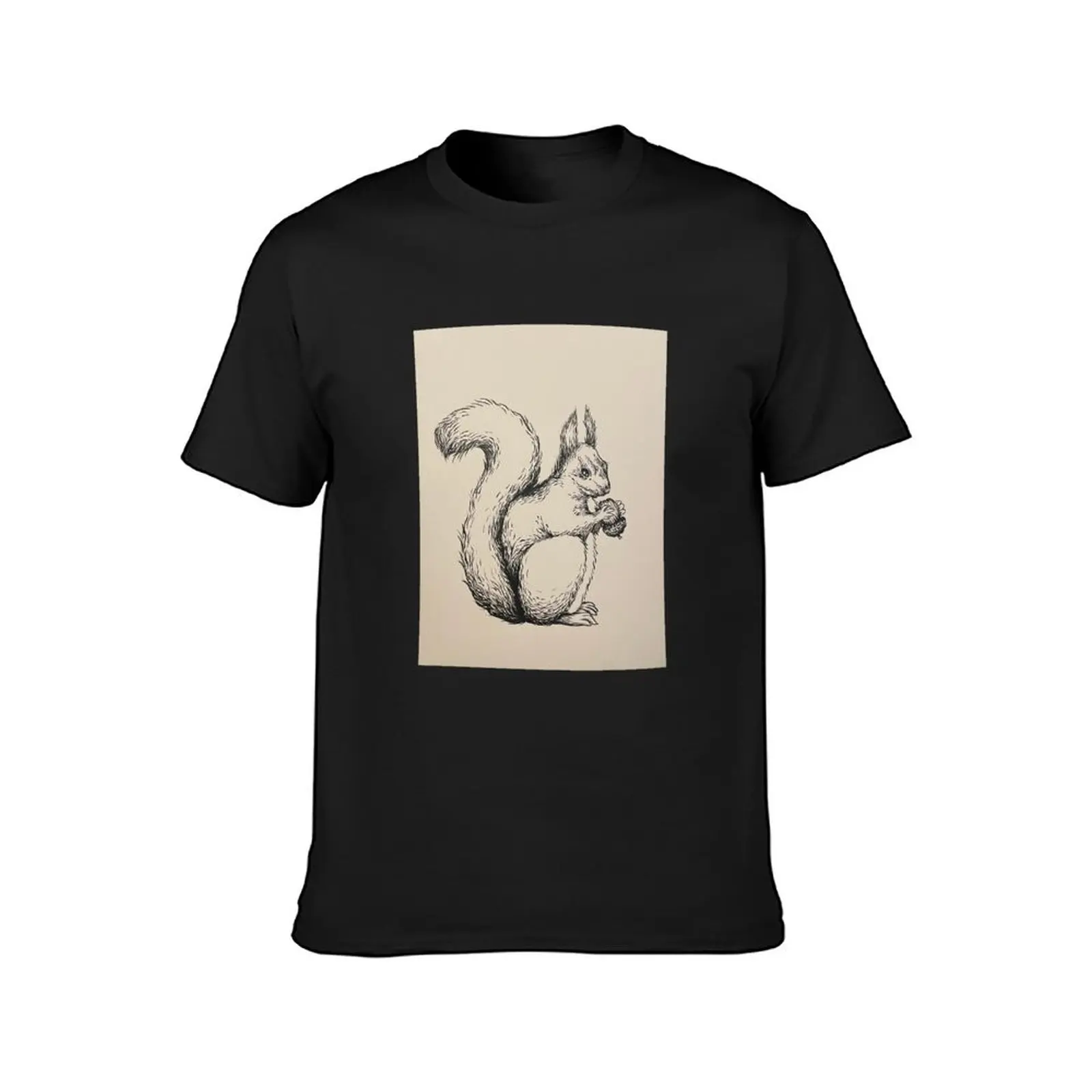 Squirrel with acorn T-Shirt blacks sublime boys whites mens clothing