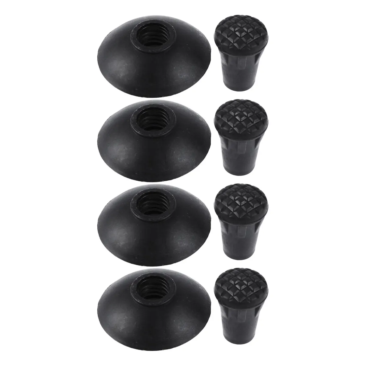 

8pcs Replacement Heavy-Duty Rubber Tips For Hiking Walking Sticks Durable Anti-Slip Trekking Pole Covers Lightweight