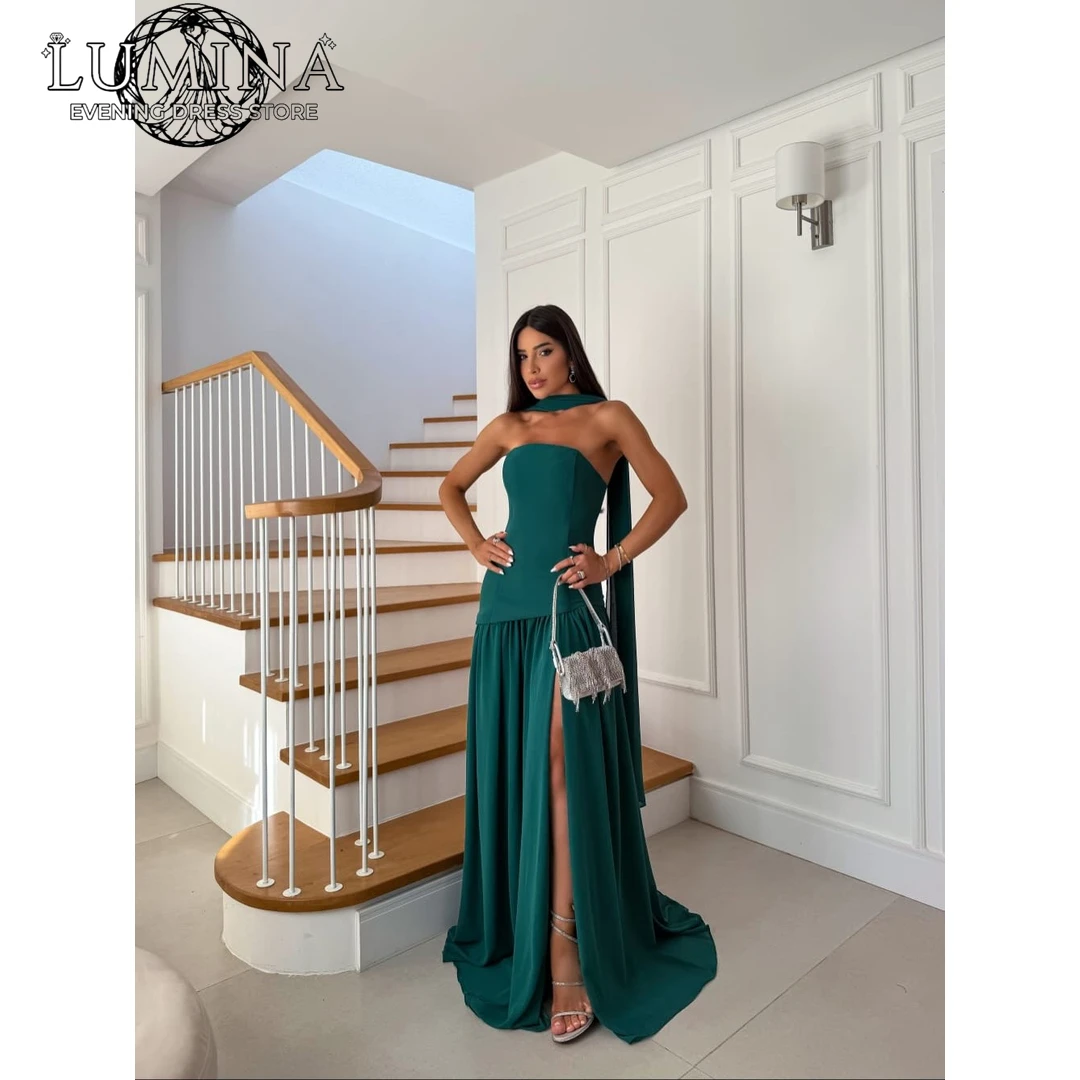 

Lumina Ribbon Pink Dress Elegant Luxury Elegant Party Dresses Custom Made Line A Evening Dresses Wedding Guest Dress Woman Prom