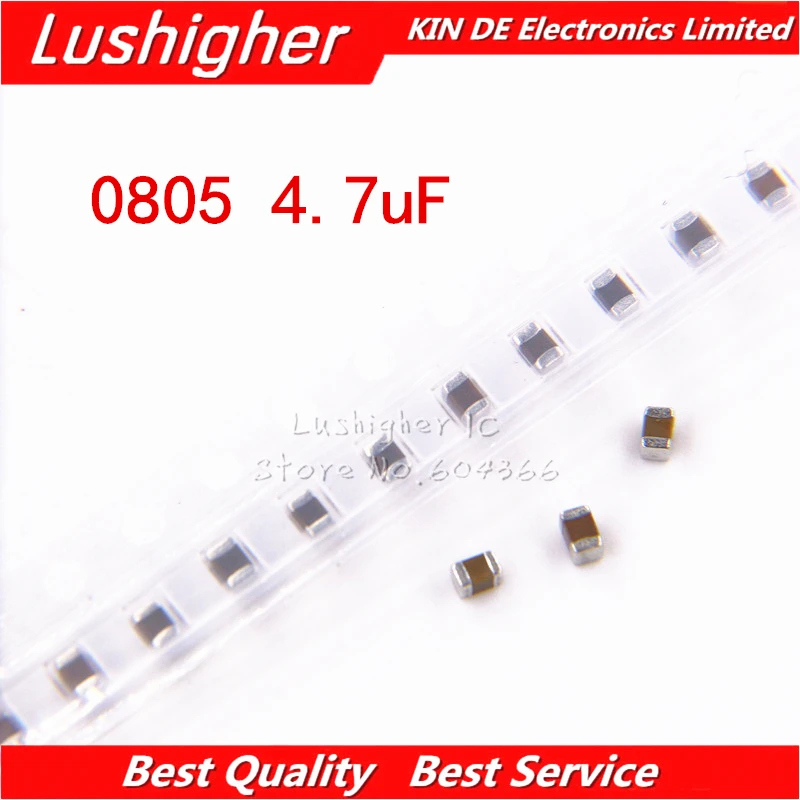 100pcs 0805 4.7uf 4700nF 475K 100V X7R 475 Error 10% SMD Ceramic Capacitor MLCC