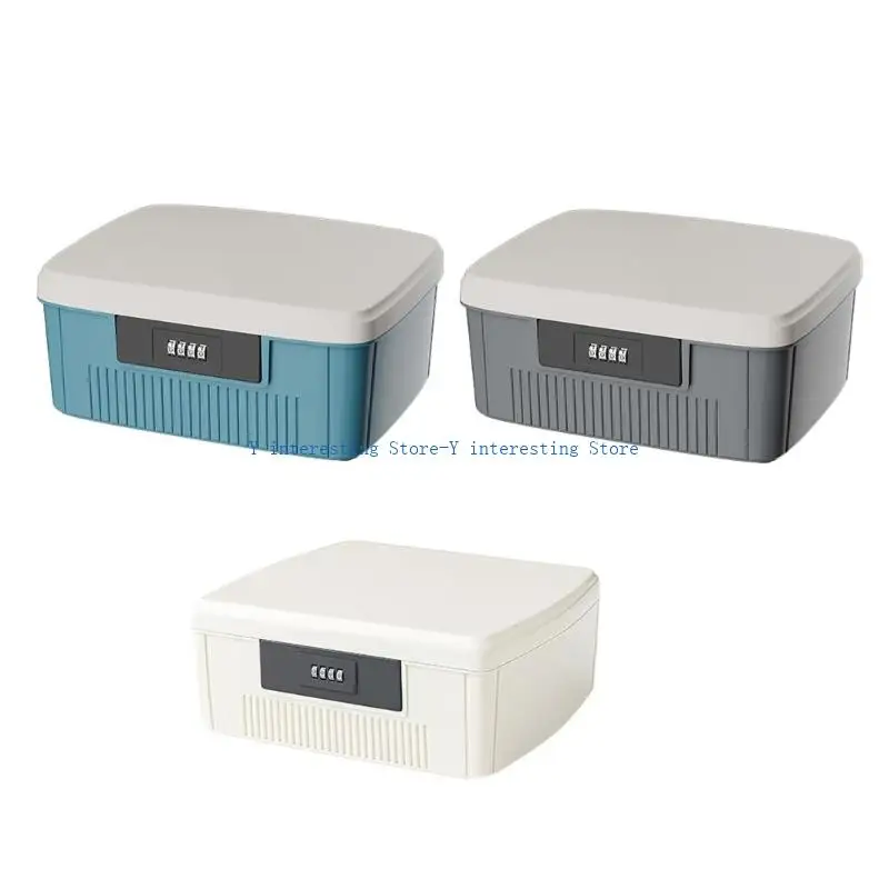 

896A Sturdy Plastic Locking Box for Keeping Documents Safe and Organized Daily Use