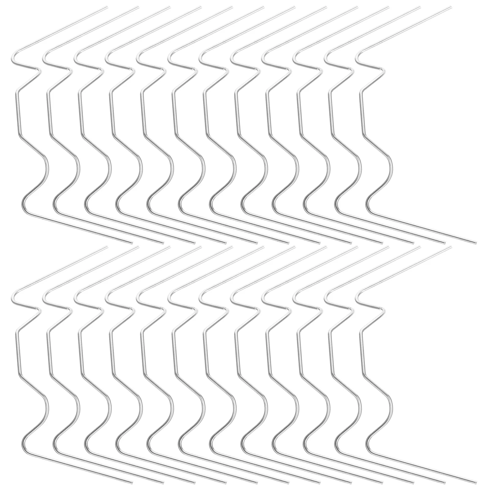 

25pcs W Type Greenhouse Glass Stainless Steel Fixing Tools Accessories Green House Wire Clips Hardware