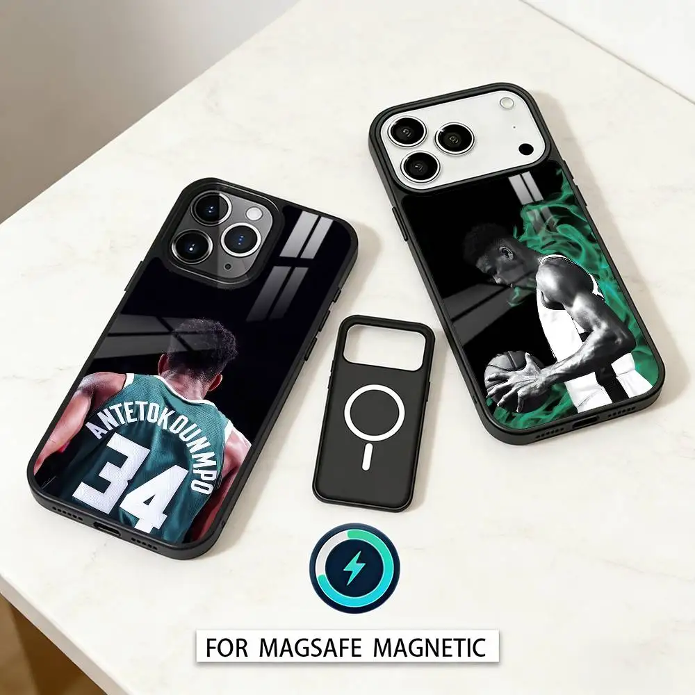 

Giannis Antetokounmpo 34 Phone Case For iPhone 17,16,15,14,13,12,Pro,Max For Magsafe Magnetic Wireless Charging