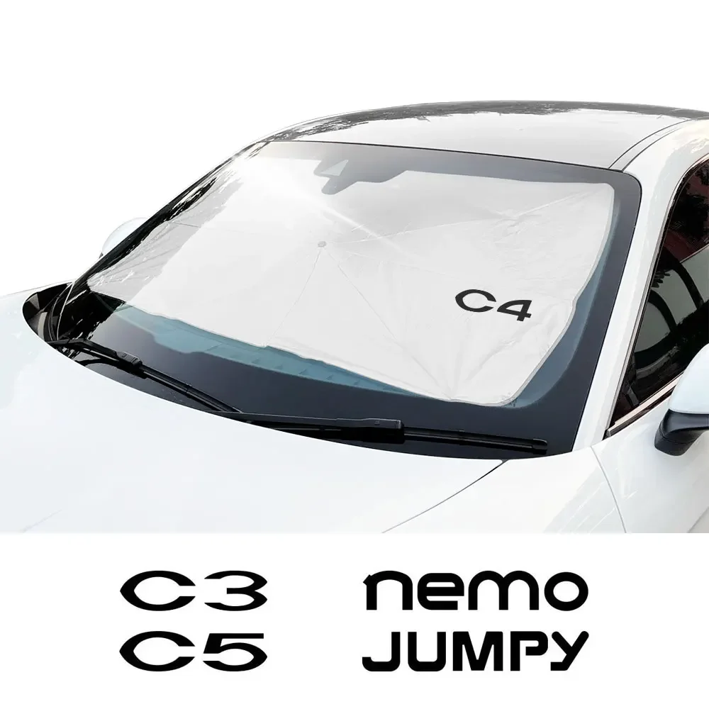 Car Windshield Sunshade Parasol Cover For Citroen Berlingo C1 C2 C3 C4 C4L C5 C6 C8 C-Crosser C-ELYSEE Jumpy Nemo Xsara VTS