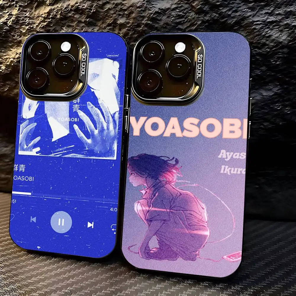 

Y-YOASOBI Phone Case For iPhone 17,16,15,14,13,12,11,Pro,X,XS,Max,Soft Black Cover