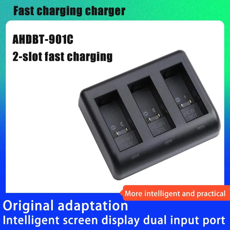 FB Battery Charger For Go Pro Hero 9 Hero10 11 3 Slot USB Type C Port Charger for Gopro Action Camera AHDBT-901C Accessories