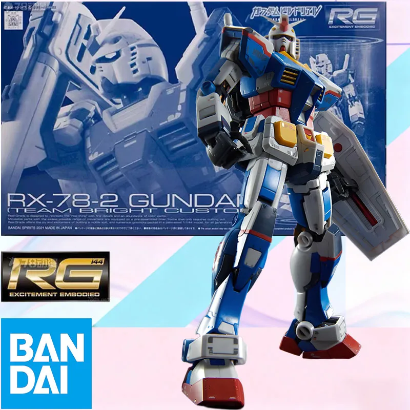 

В наличии BANDAI Original Box RG RX-78-2 GUNDAM TEAM BRIGHT CUSTOM Фигурка Модель Игрушка в подарок для детей Упаковка из пенопласта