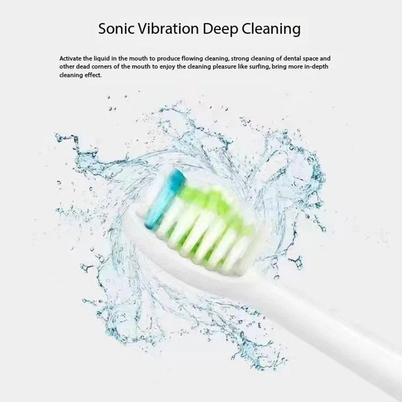 4/8PCS Replacement Brush Heads for realme M1/RMH2012/RTX2102/M2 Electric Toothbrush Heads DuPont Bristle Brush Heads Nozzles