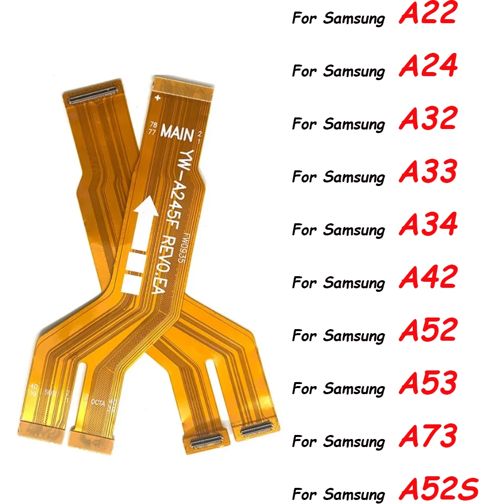 Cable flexible de repuesto para el conector de la placa base FPC para Samsung A73 A52 A32 A33 5G A24 A32 A22 4G A52S A53