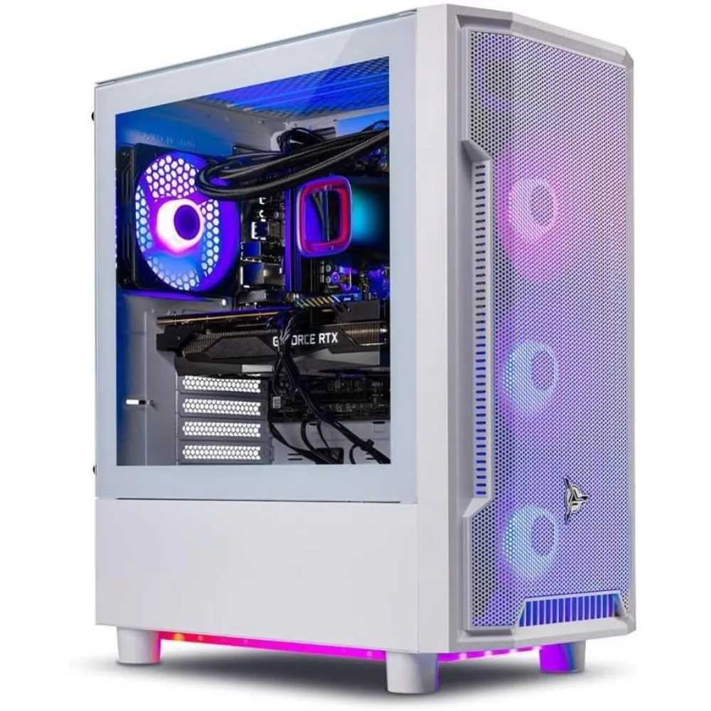 Gaming PC Desktop, Ryzen 7 7700X 4.5 GHz NVIDIA RTX 4070 Super 12GB GDDR6X, 1TB SSD, 32GB DDR5 RAM 5600 RGB, 240mm ARGB AIO