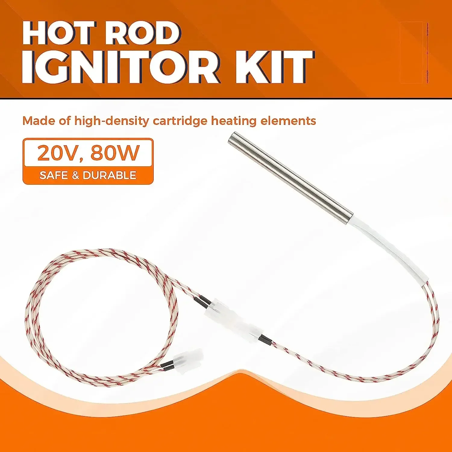 Hot Rod Ignitor Kits Replacement for Traeger KIT0255 D2 Motor Pellet Grills Pro 575/780 Ironwood 650/885 Timberline 850/1300 DC