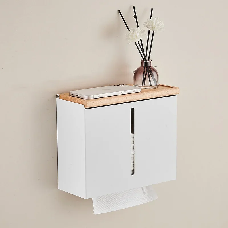 

Toilet tissue holder wall mounted perforated paper box toilet kitchen bathroom hotel storage box accessories for bathroom