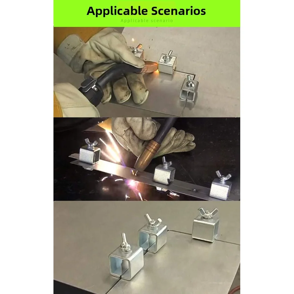 8pc Sheet Metal Clamping Set Butterfly Design for Consistent Gap Control and Square Joint Setup in Welding Projects