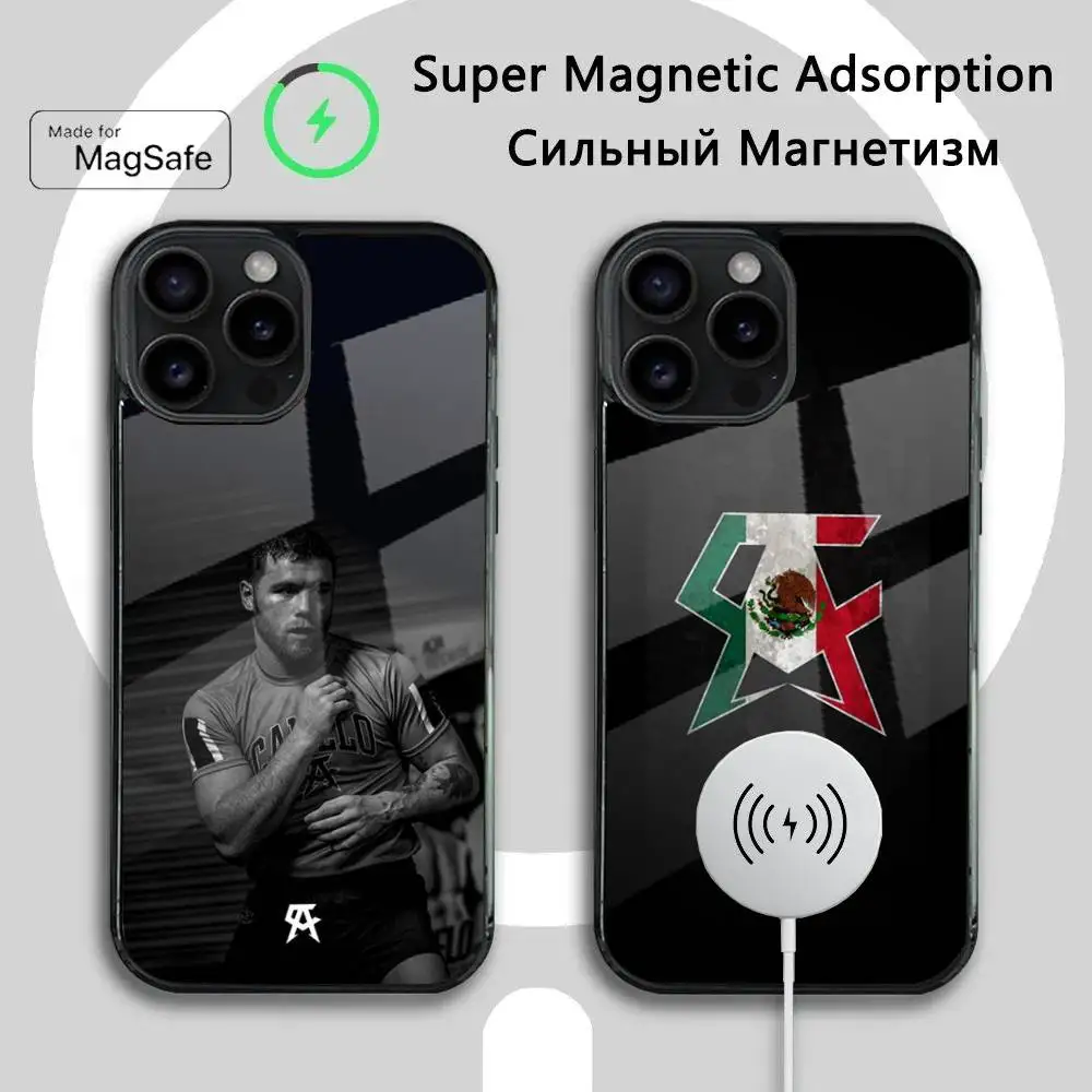 

C-Canelo Boxing Alvarez Phone Case For iPhone 16 15 14 13 12 11 Plus,Pro,Max Mini Magsafe Magnetic Wireless Charging