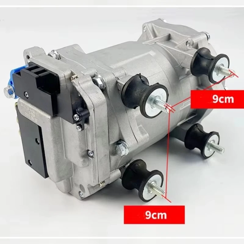 Split portable compressor concealed parking air conditioner for rapid cooling (battery free, refrigerant free)