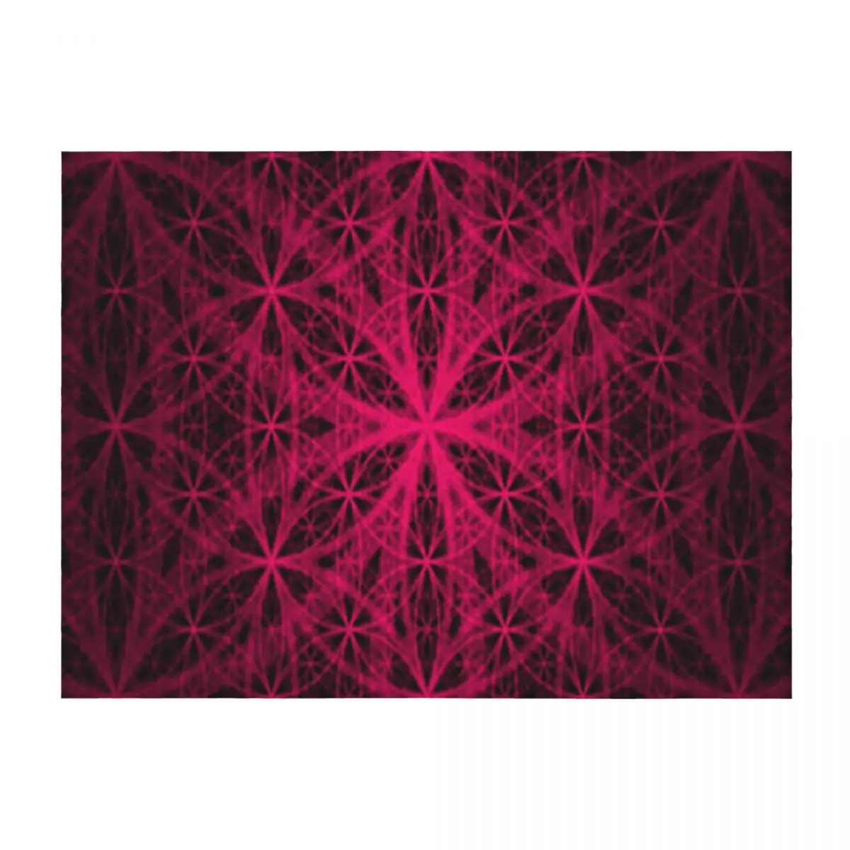 

Pink Eternity Web Fractal Throw Blanket Multi-Purpose Soft Sofa Quilt Summer Blankets