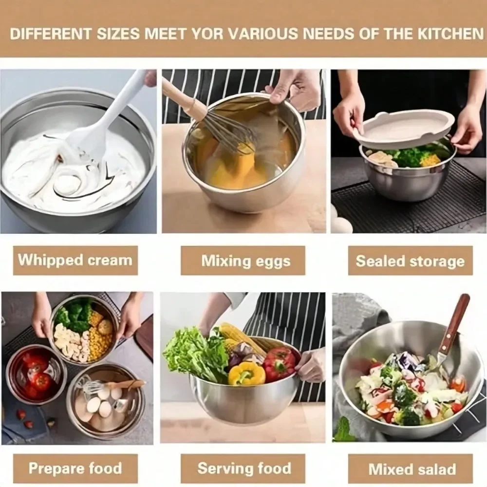 26-Piece Stainless Steel Prep and Mixing Set 6