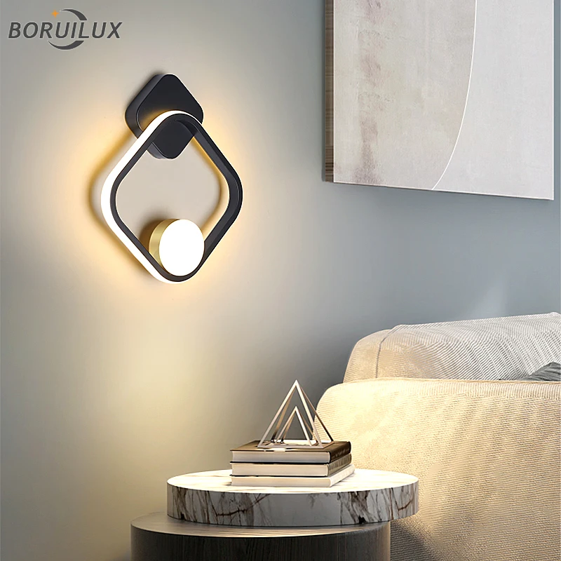 Nordic Deco New Modern LED Wall Lamps For Study Living Room Bedroom Bedside Aisle Corridor Iron Aluminum Lights Indoor Lighting