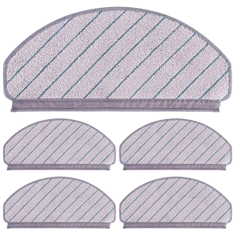 Ecovacs Deebot T10/T10หุ่นยนต์ดูดฝุ่นทำความสะอาดอุปกรณ์เสริมผ้าถูพื้น5ชิ้น