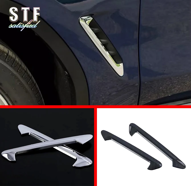 ABS Air Flow Vent Fender Trim Badge Sticker For BMW X3 G01 2018 2019 2020 2021 2022  Car Accessories Stickers W4