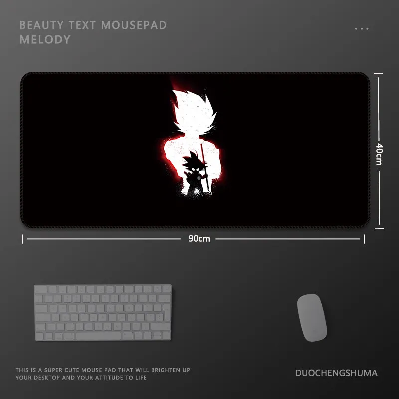 

Animation mouse pad, high-end black oversized two-dimensional e-sports office computer keyboard, desk mat