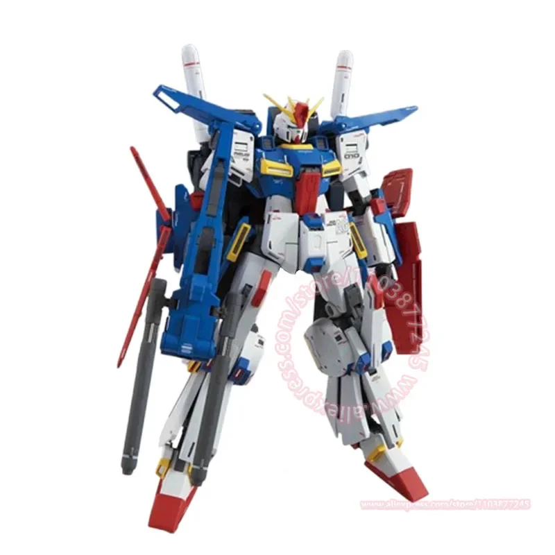 BANDAI MG 1/100 MOBILE SUIT MSZ-010 ZZ GUNDAM Ver.Ka Trendy Figure Animation Peripheral Children's Toy Collection Ornaments