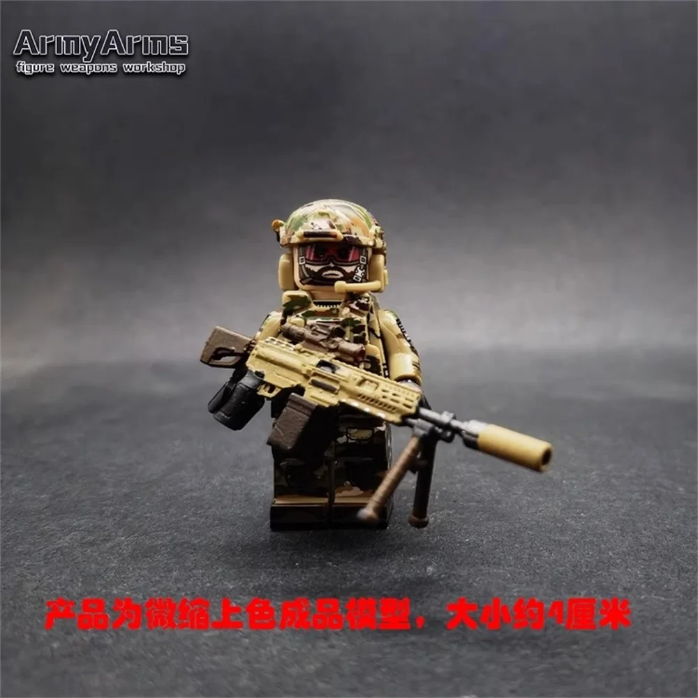 

ArmyArms 1/50 Soldier Doll Scene Props M250 Machine Gun Coating Plastic High Quality Model Toys For Action Figure In Stock