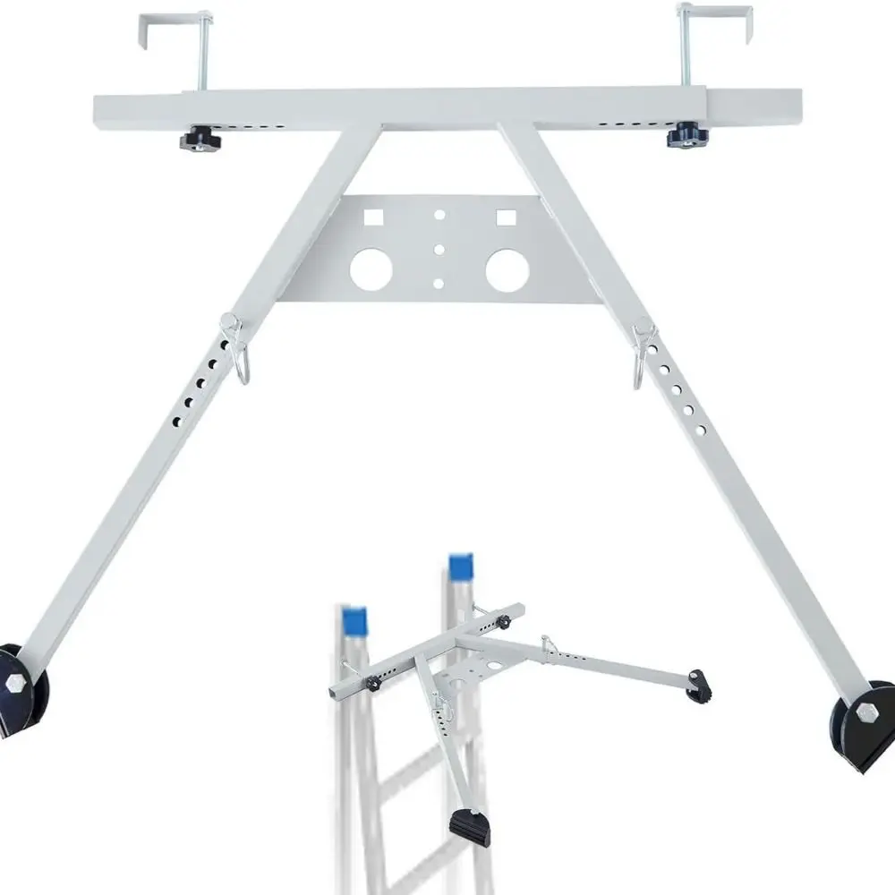 

Adjustable Ladder Stabilizer Anti-Slip Rubber Feet Tool Storage Space Extension Ladder Standoff Easy To Install Sturdy