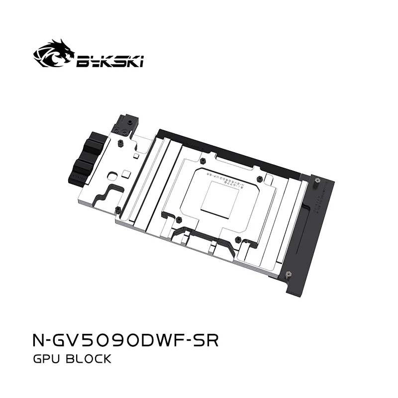 

Блок графического процессора Bykski N-GV5090DWF-SR для GIGABYTE RTX5090D GAMING/WINDFORCE OC 32G, видеокарта, ПК с водяным охлаждением, цельнометаллический радиатор