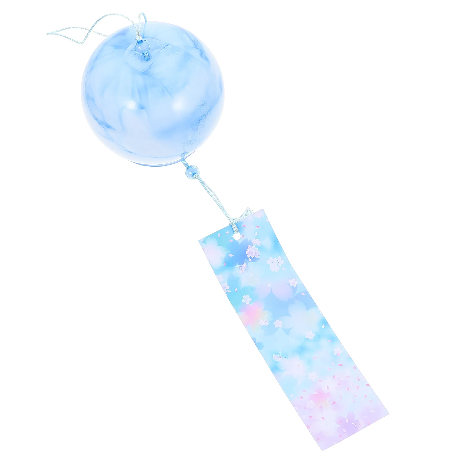 

Imitation Marble Wind Chime Japanese Style Bell Patio Glass Easy to Decorate Marbling Pattern Windchime
