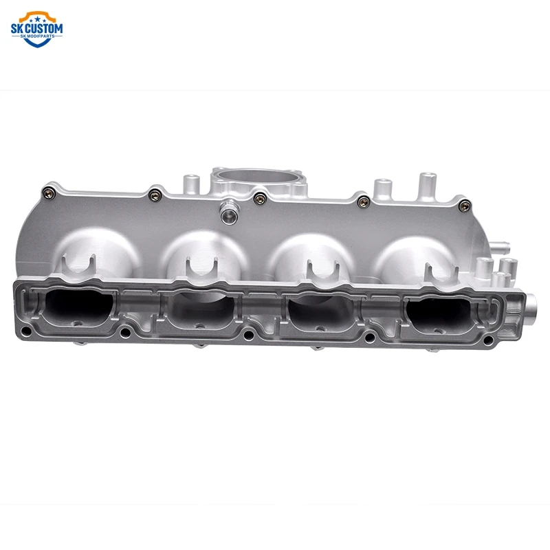 Collettore di aspirazione CNC in alluminio billet personalizzato per motore VW Audi EA113 1.8T 2.0T