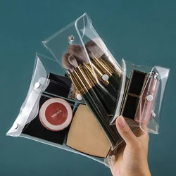 Makeup Bag Clear Organizer Cosmetic Bags Travel Portable Brush Case Storage Bags Transparent Pen Bag Wash Toiletry Bag Container