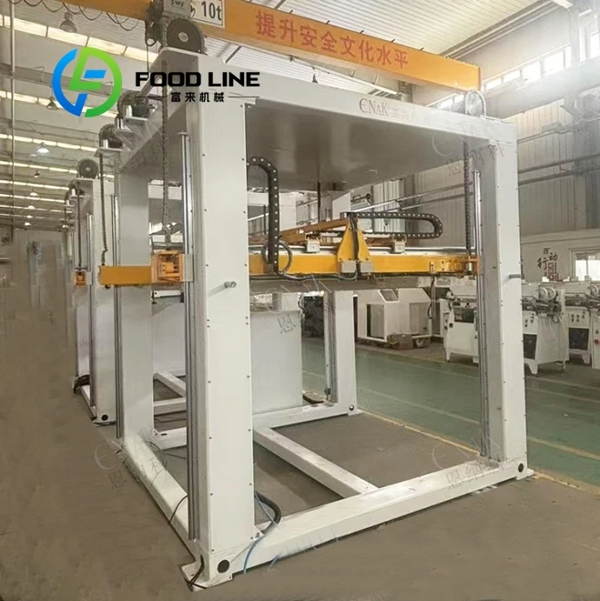Automatic Magnetic Filled Cans Pick Up Place Palletizer,empty Cans Pallet Stacker Machine Customize