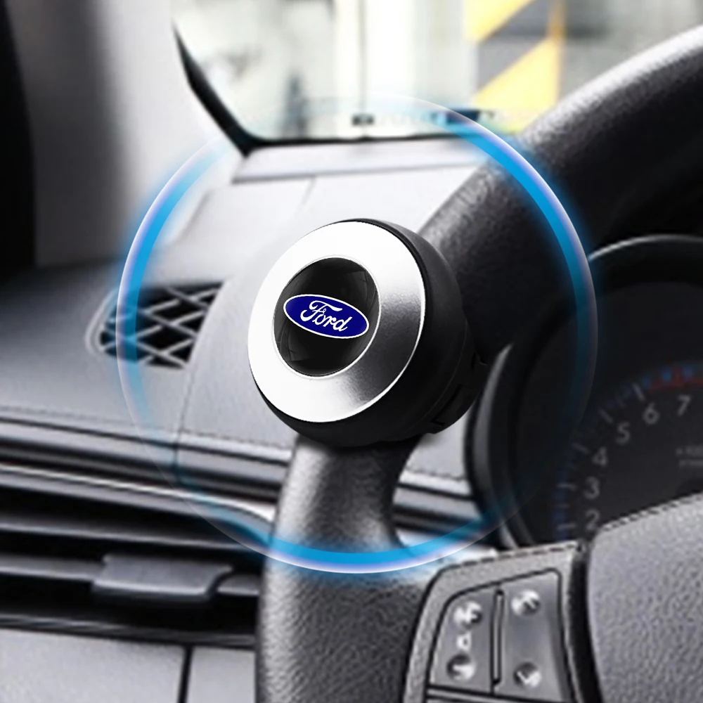 Perilla giratoria para volante de coche ABS, accesorio de tuning interior para Ford Mondeo, Ranger, Fiesta, Focus mk2, mk3, mk4.