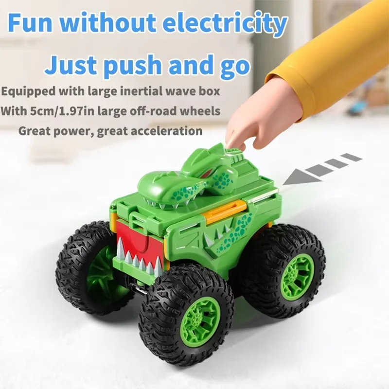 Carro de brinquedo de inércia de deformação dupla face off-road para crianças, modelo de simulação anti-queda, presente para crianças