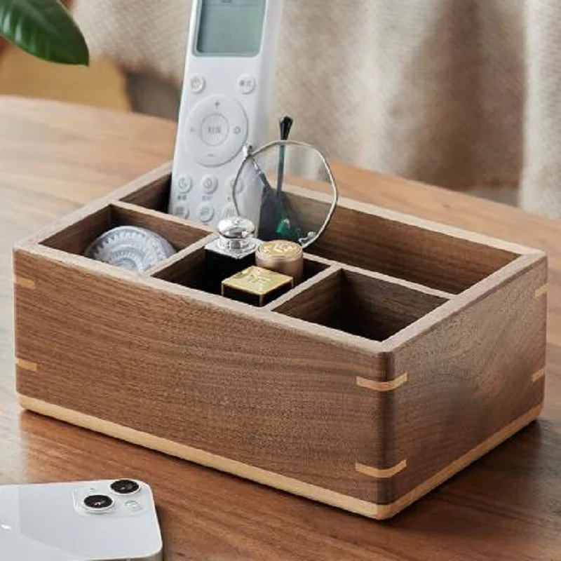 Wooden Desk Pen Holder Organizer Stationery Stand for Office School Pencil Storage Supplies Home Use view 3