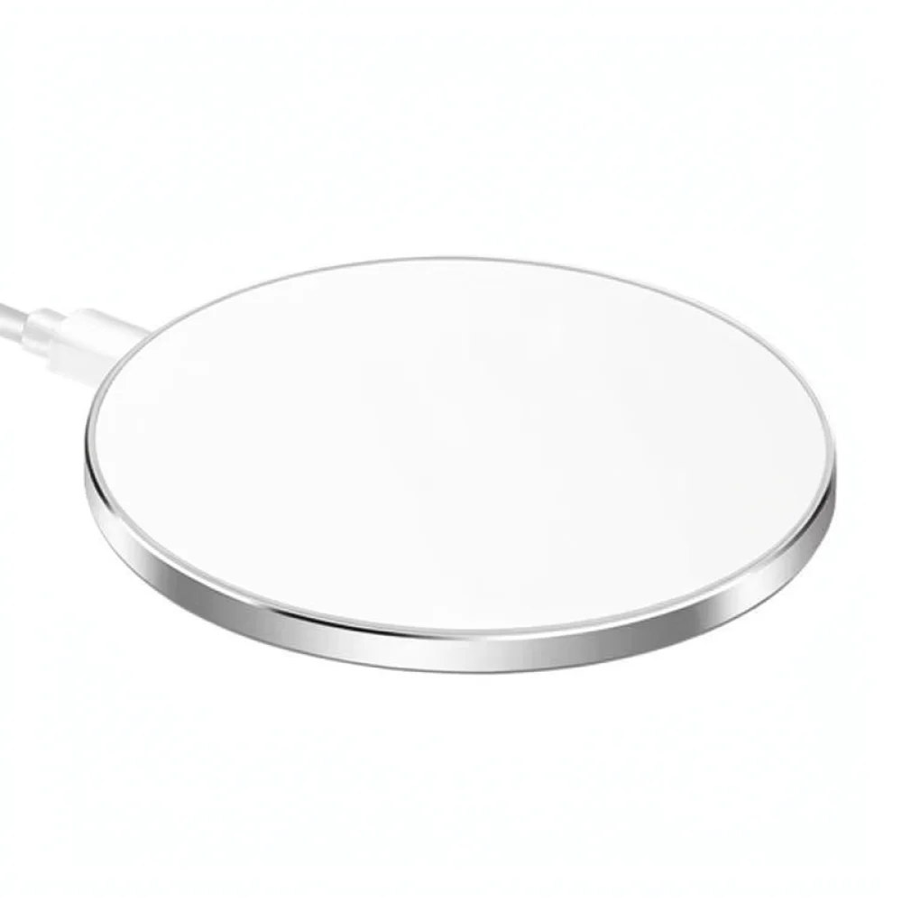 Qi Fast Wireless Charger For Smartphones Desktop Charging Pad Ultra Thin Aluminum Alloy Dock Station Type C Input