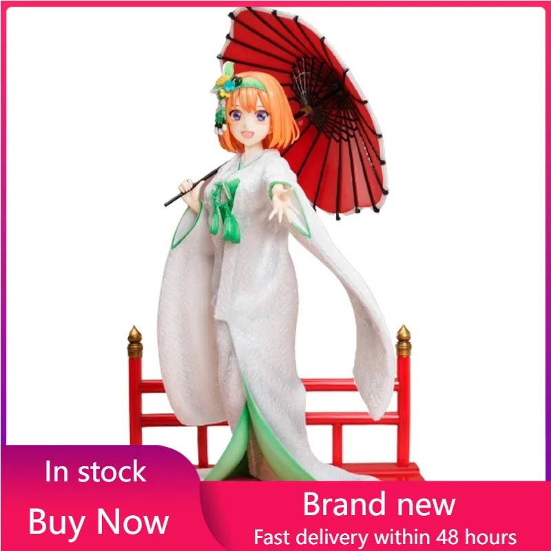 

Genuine The Quintessential Quintuplets Nakano Yotsuba Wedding Dress Original genuine 25.5cm PVC Action Figure Anime Figure Model