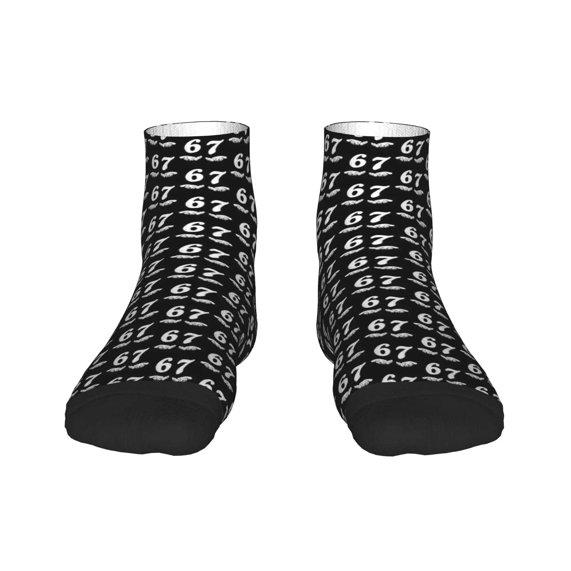 مضحك ستة سبعة 6 7 ميمي الجنرال ألفا الرافعة 6 7 الأيدي الكاحل الجوارب الجدة الجوارب غير رسمية الصيف المضادة للانزلاق الدراجات جورب عالي الجودة