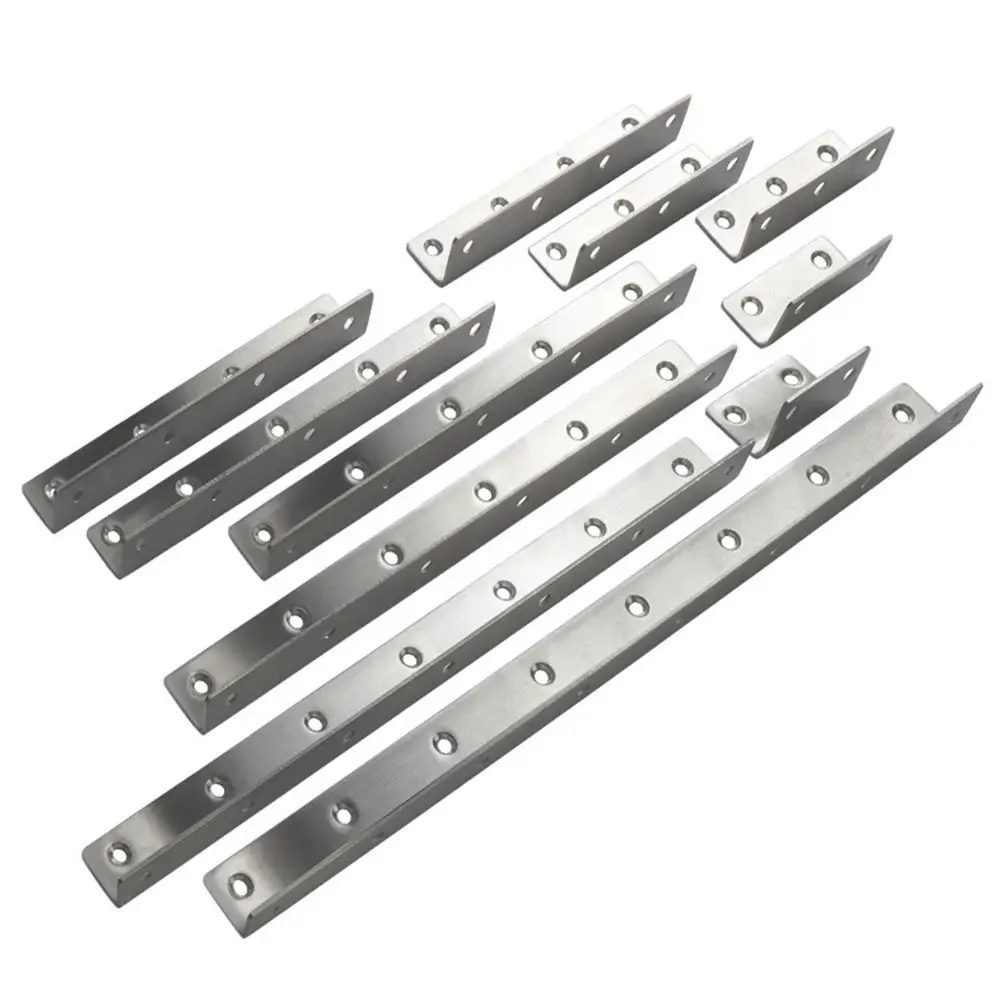 Corner buckle Stainless Steel Angle Corner Code 90 Degree L Shape Brackets Stand Thicken Extended Furniture Hardware