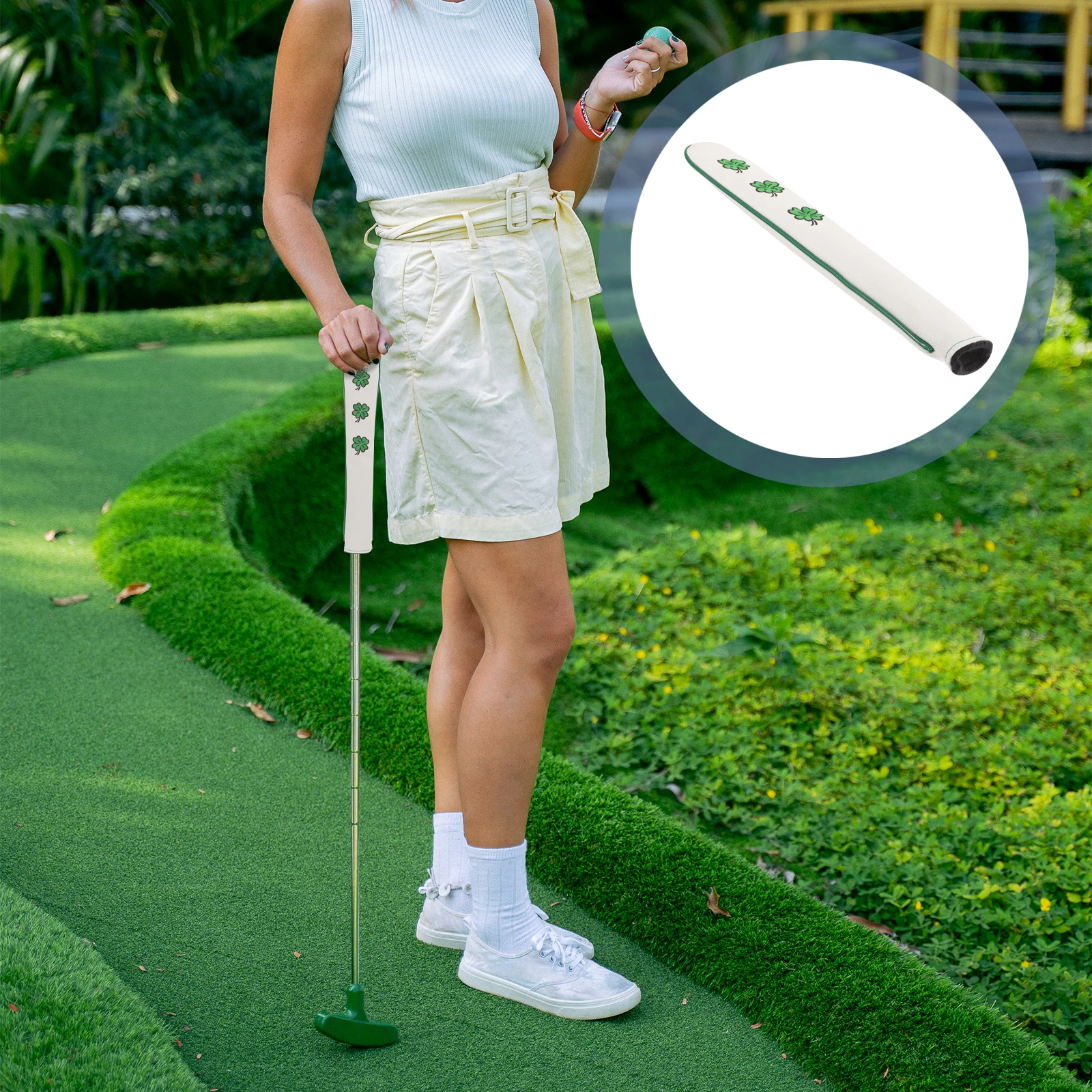

Golf Bat Cover PU Protective Sleeve for Most Golf Baseball Bats Portable Retro Bat Protector Golfs Club