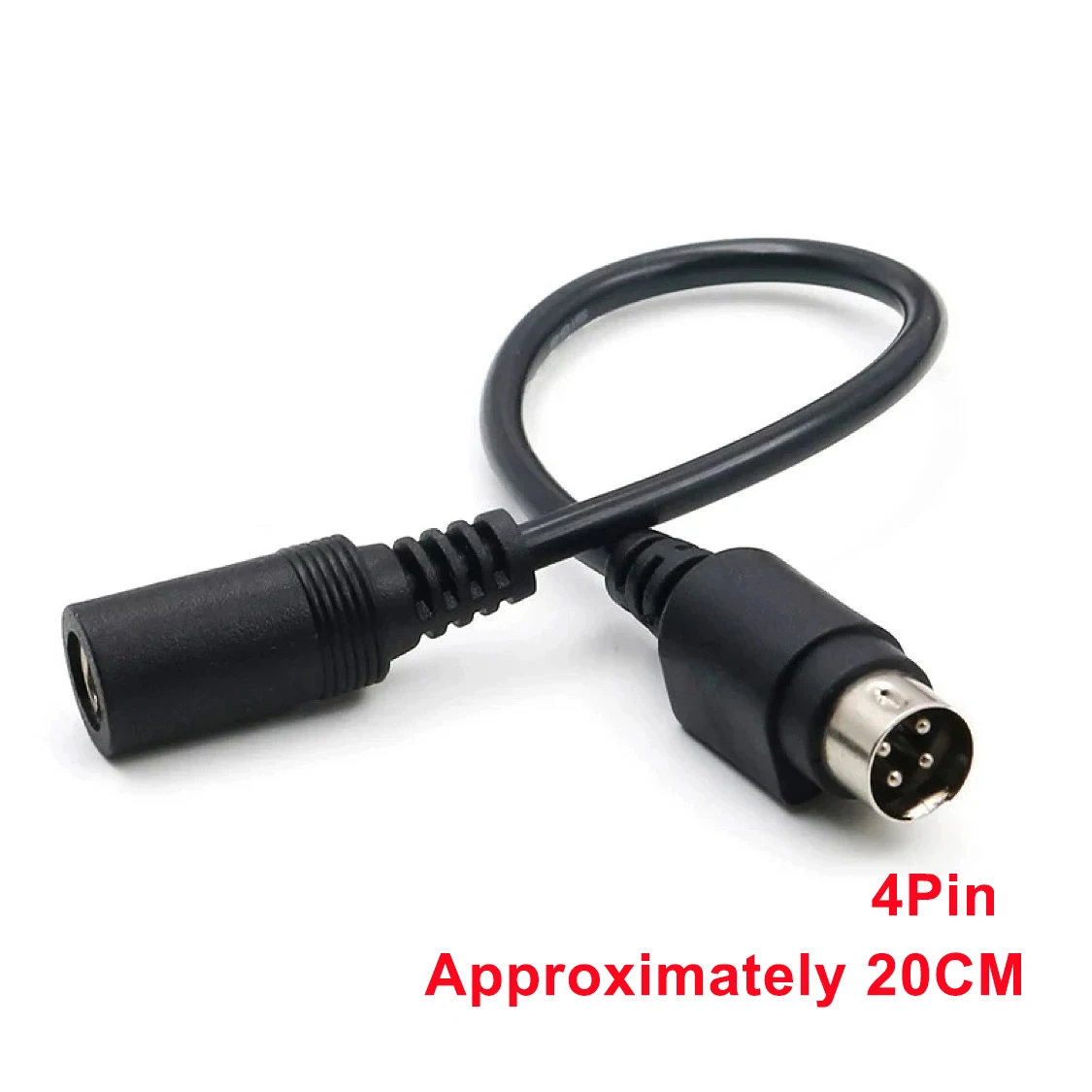 Female 5.5*2.5mm to male 3-Pin / 4-Pin Cable Lead For SATO TG-5011-19V-ES Just a 4-Pin cable For TV LCD VCR power supply