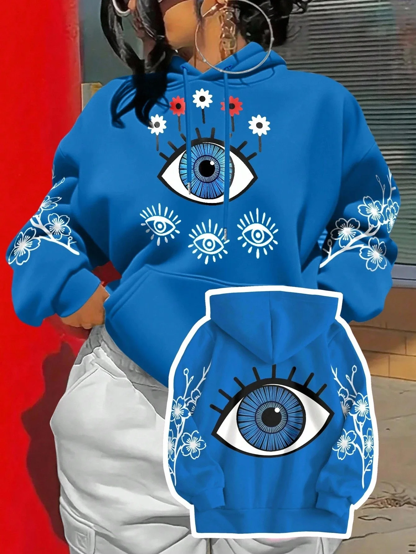 

25/26 Лидер продаж, толстовка большого размера на осень и зиму, модный американский Y2K Fun Street Style, женский топ больших размеров с 3D принтом