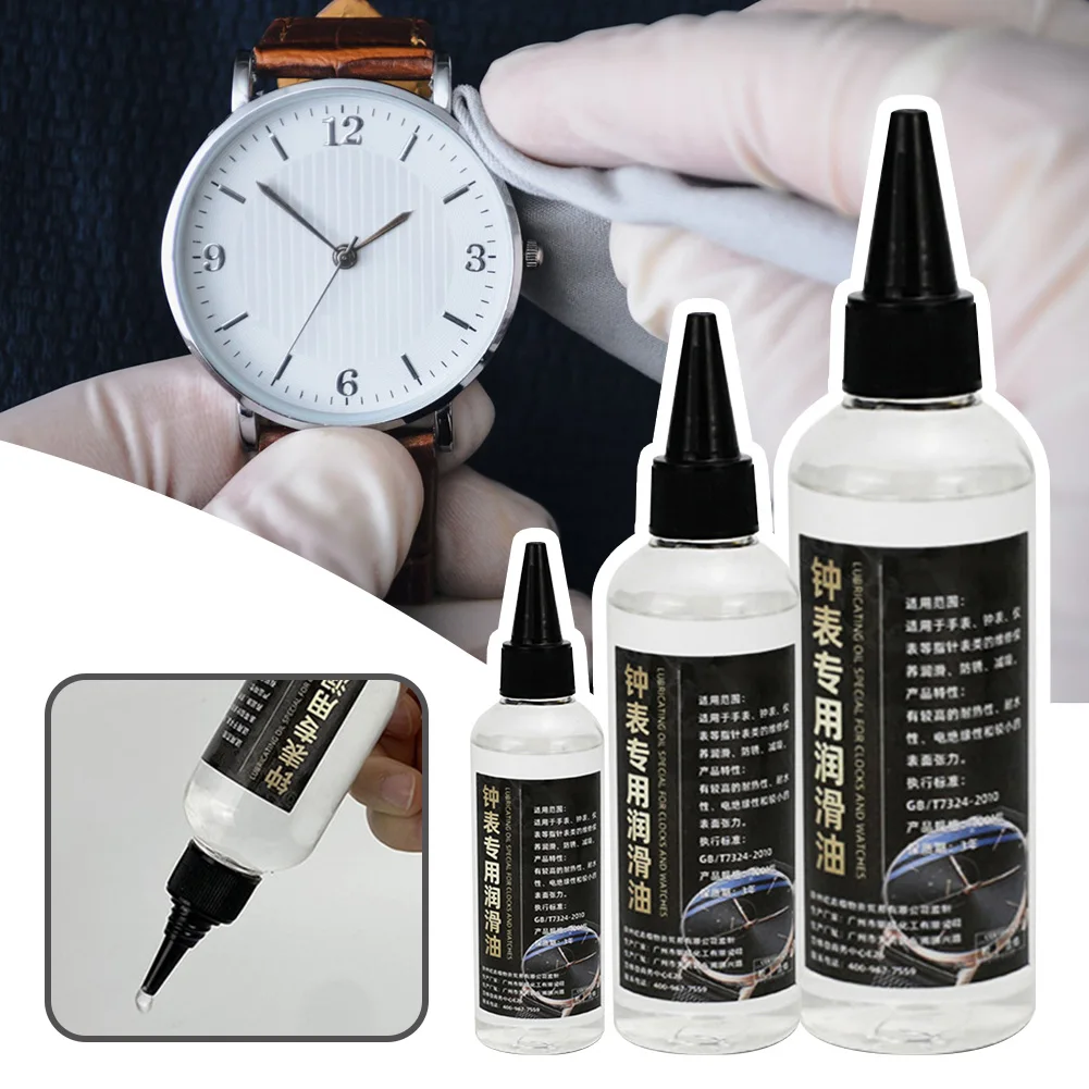 10ml/50ml/100ml Uhrwerk-Schmieröl Mechanisches Uhrwerköl Uhren-Schmiermittel Uhrenreparaturzubehör für Uhrmacher