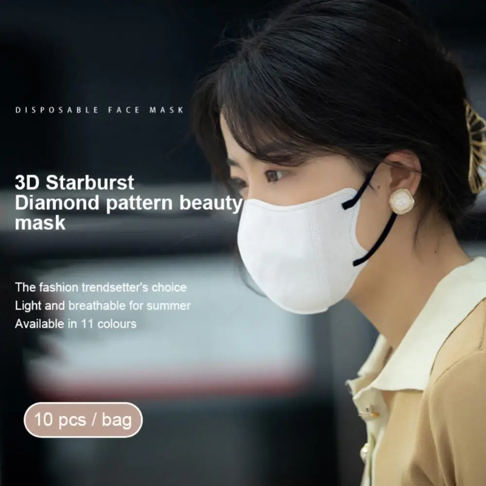 Printed Mask High Quality Three-dimensional Adjustable Comfortable Wear Protective Equipment Anti-dust Masks Disposable Mask